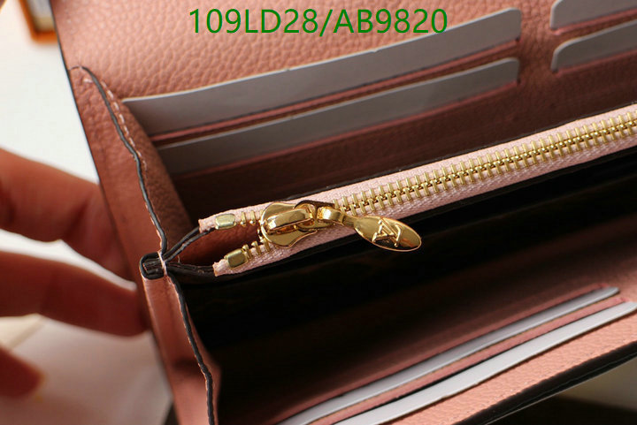 LV Bag-(Mirror)-Wallet- Code: AB9820 $: 109USD