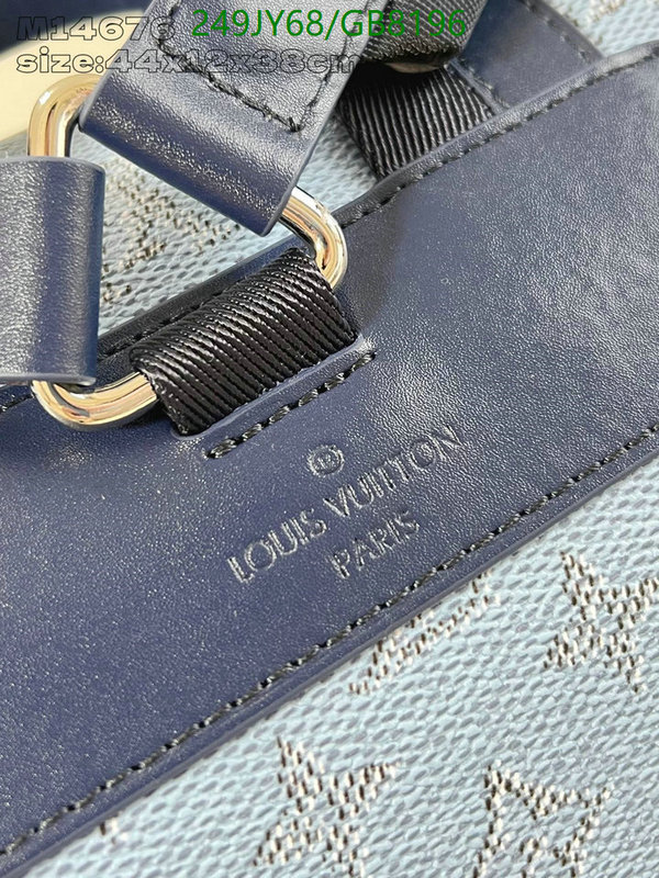 LV Bag-(Mirror)-Backpack- Code: GB8196 $: 249USD