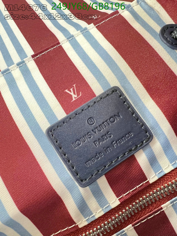 LV Bag-(Mirror)-Backpack- Code: GB8196 $: 249USD