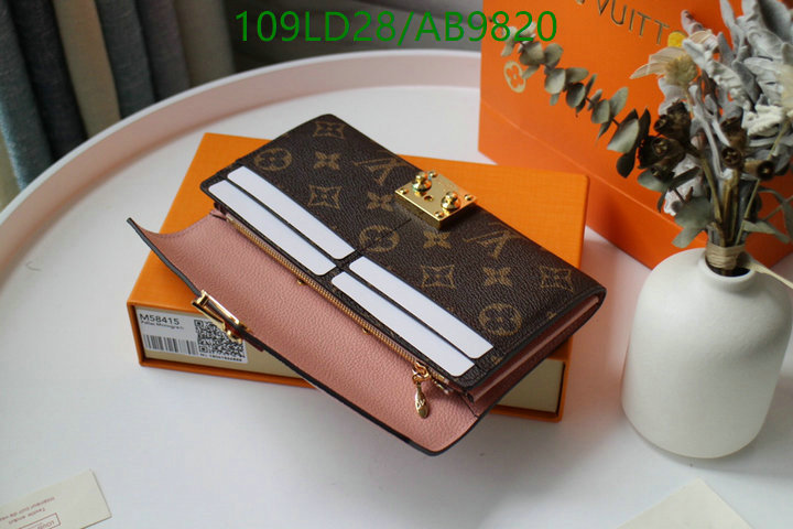 LV Bag-(Mirror)-Wallet- Code: AB9820 $: 109USD