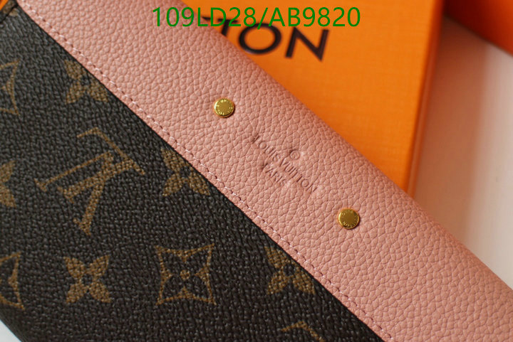 LV Bag-(Mirror)-Wallet- Code: AB9820 $: 109USD
