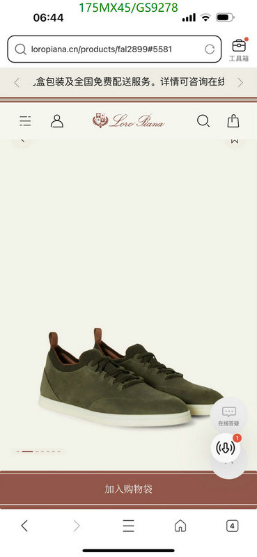 Men shoes-Loro Piana Code: GS9278 $: 175USD-yupoo dhgate Men shoes-Loro Piana Code: GS9278 $: 175USD