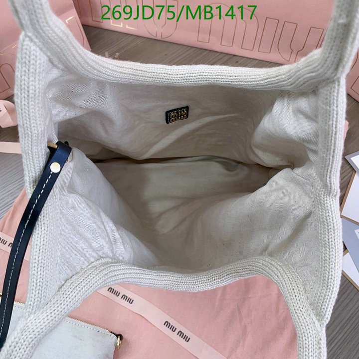 Miu Miu Bag-(Mirror)-Crossbody- Code: MB1417 $: 269USD