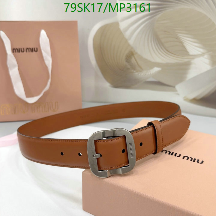 Belts-MIU MIU Code: MP3161 $: 79USD