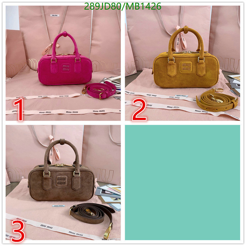 Miu Miu Bag-(Mirror)-Crossbody- Code: MB1426 $: 289USD