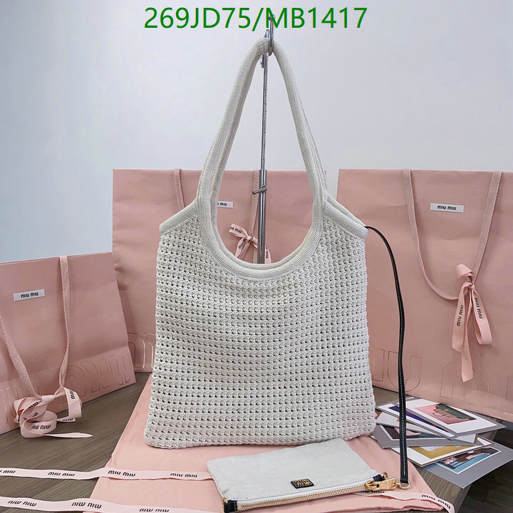 Miu Miu Bag-(Mirror)-Crossbody- Code: MB1417 $: 269USD