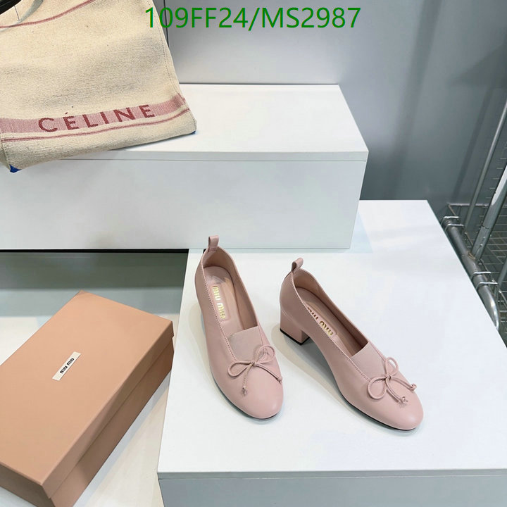Women Shoes-Miu Miu Code: MS2987 $: 109USD