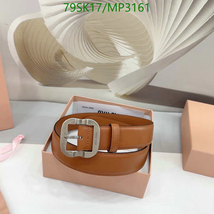 Belts-MIU MIU Code: MP3161 $: 79USD