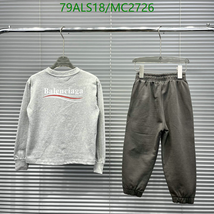 Kids Clothing-Balenciaga Code: MC2726 $: 79USD
