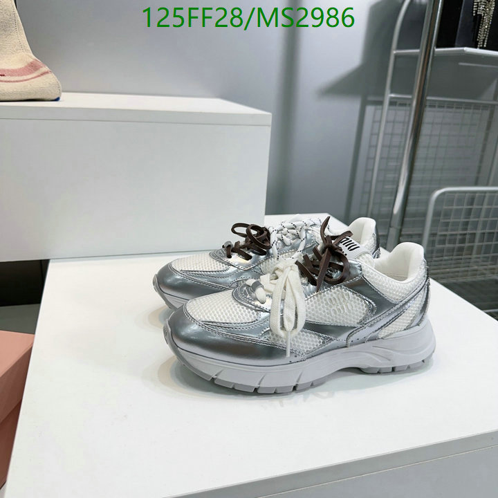 Women Shoes-Miu Miu Code: MS2986 $: 125USD