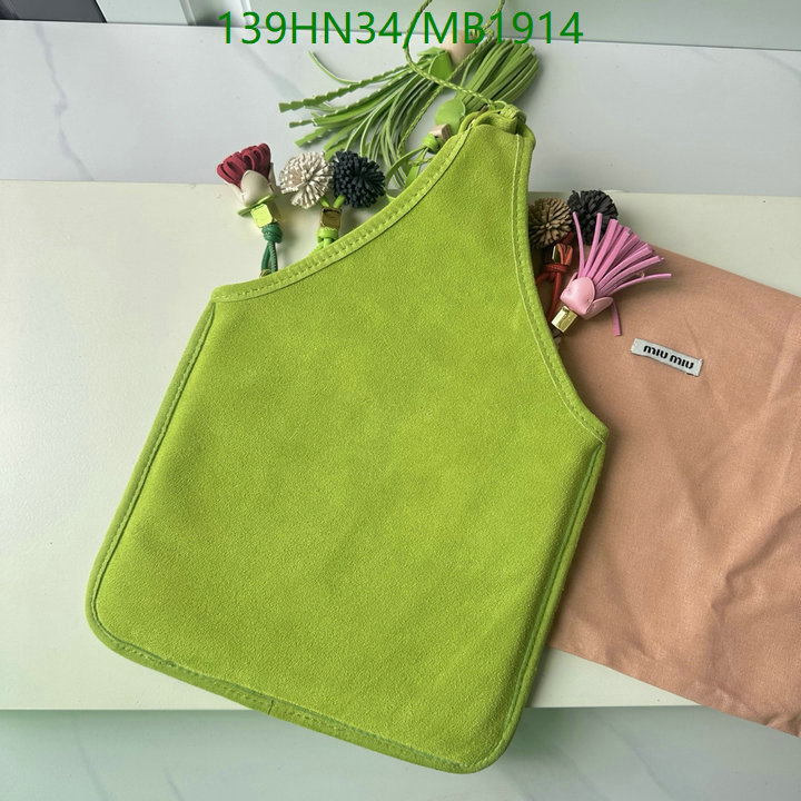 Miu Miu Bag-(4A)-Handbag- Code: MB1914 $: 139USD