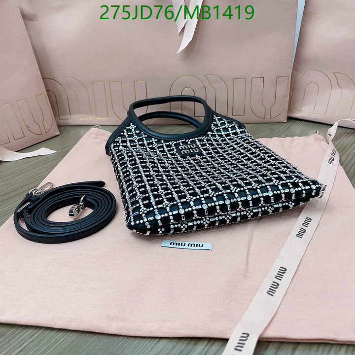 Miu Miu Bag-(Mirror)-Crossbody- Code: MB1419 $: 275USD