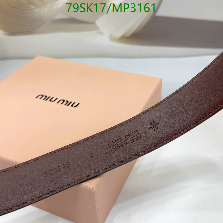 Belts-MIU MIU Code: MP3161 $: 79USD