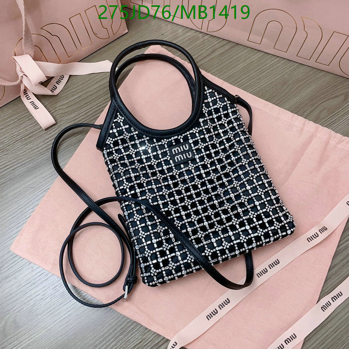 Miu Miu Bag-(Mirror)-Crossbody- Code: MB1419 $: 275USD