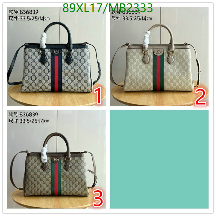 Gucci Bag-(4A)-Handbag- Code: MB2333 $: 89USD