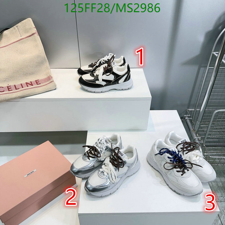 Women Shoes-Miu Miu Code: MS2986 $: 125USD