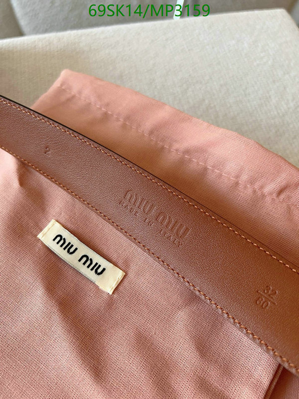 Belts-MIU MIU Code: MP3159 $: 69USD