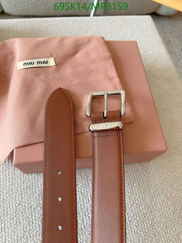 Belts-MIU MIU Code: MP3159 $: 69USD