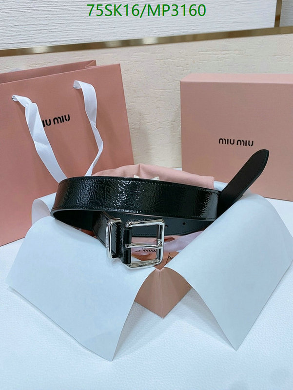 Belts-MIU MIU Code: MP3160 $: 75USD