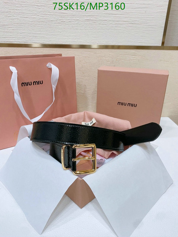 Belts-MIU MIU Code: MP3160 $: 75USD