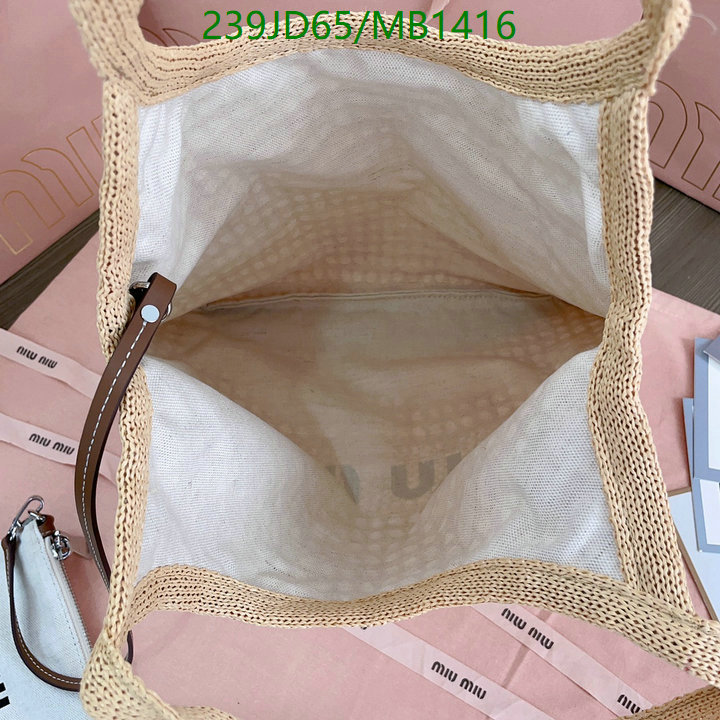 Miu Miu Bag-(Mirror)-Crossbody- Code: MB1416 $: 239USD
