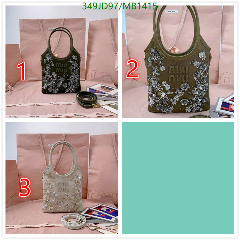 Miu Miu Bag-(Mirror)-Crossbody- Code: MB1415 $: 349USD