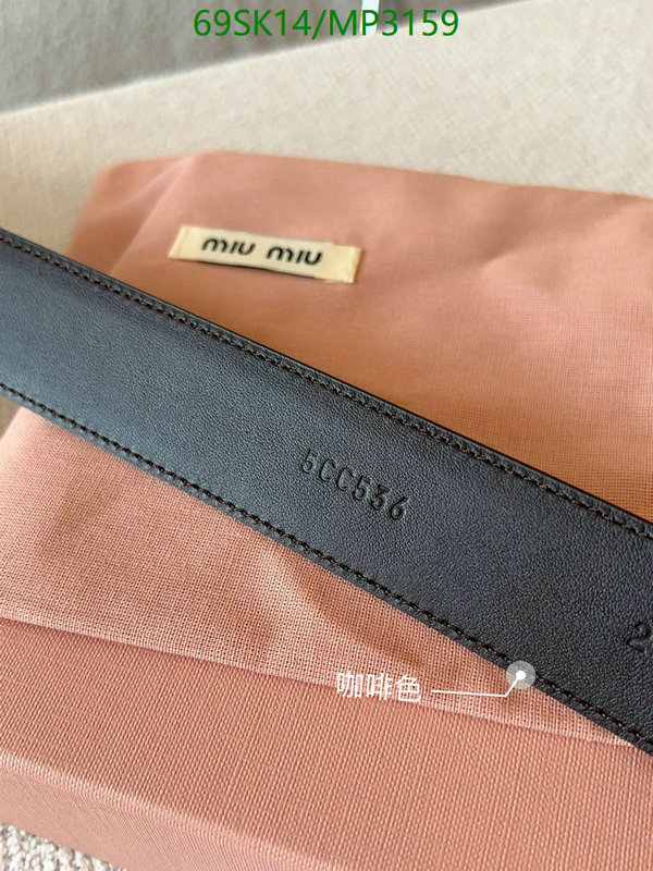 Belts-MIU MIU Code: MP3159 $: 69USD