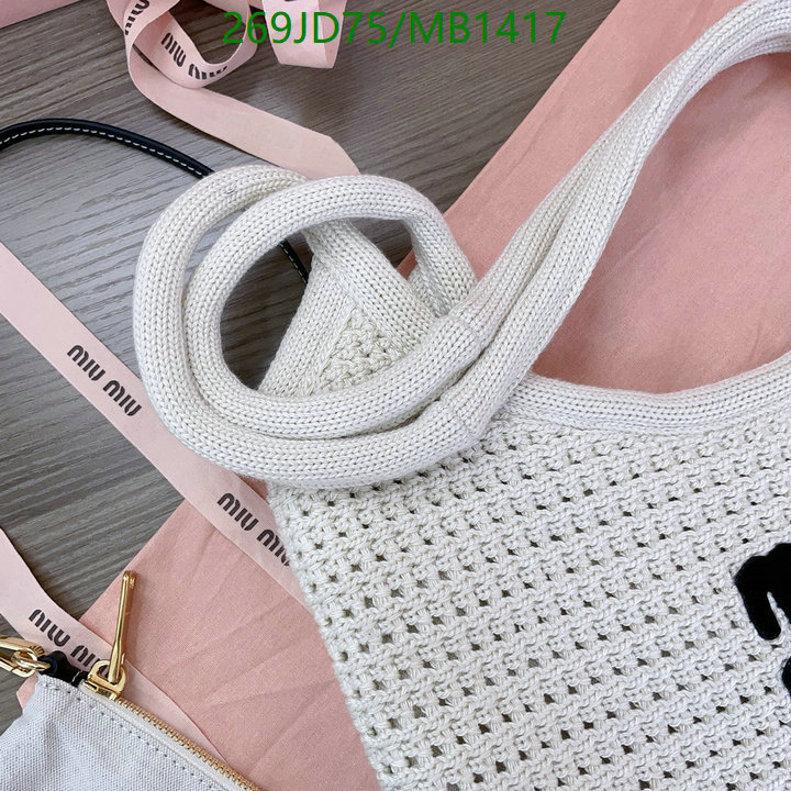 Miu Miu Bag-(Mirror)-Crossbody- Code: MB1417 $: 269USD