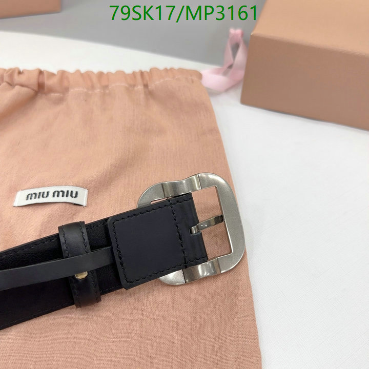 Belts-MIU MIU Code: MP3161 $: 79USD