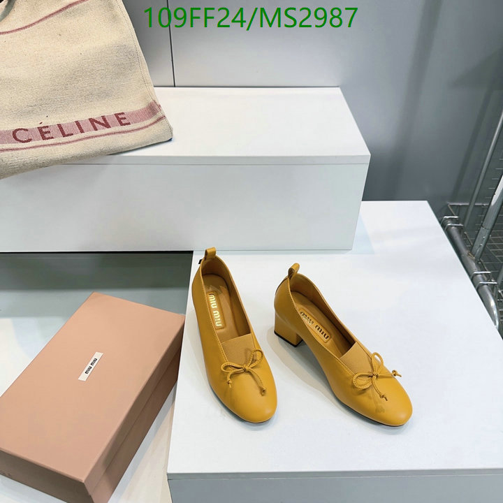 Women Shoes-Miu Miu Code: MS2987 $: 109USD