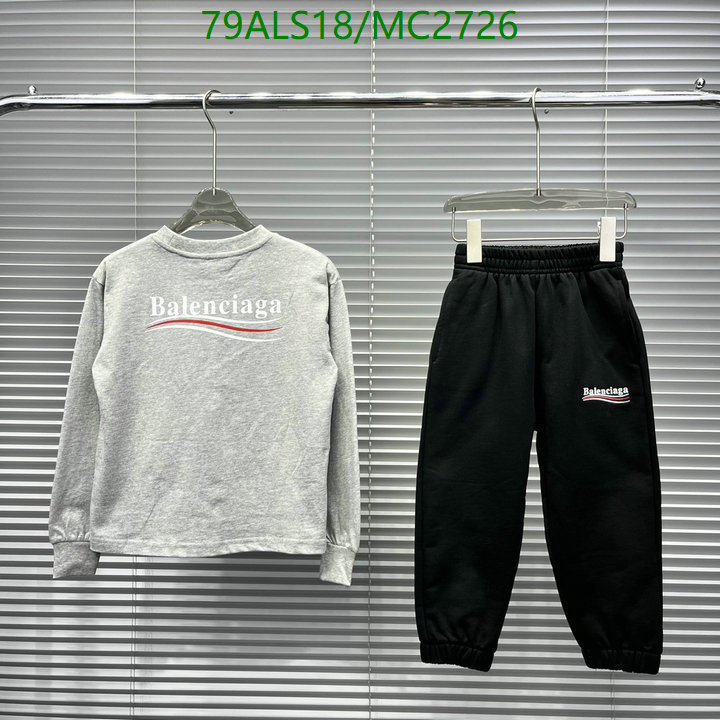 Kids Clothing-Balenciaga Code: MC2726 $: 79USD