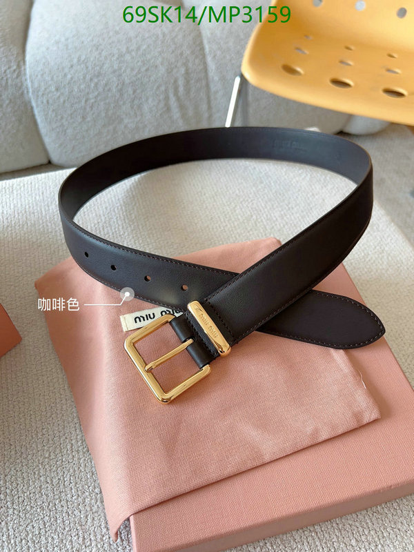 Belts-MIU MIU Code: MP3159 $: 69USD