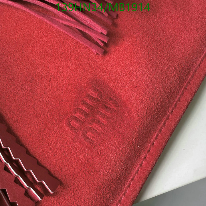 Miu Miu Bag-(4A)-Handbag- Code: MB1914 $: 139USD