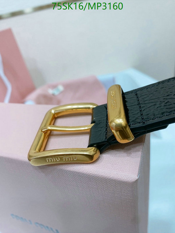 Belts-MIU MIU Code: MP3160 $: 75USD
