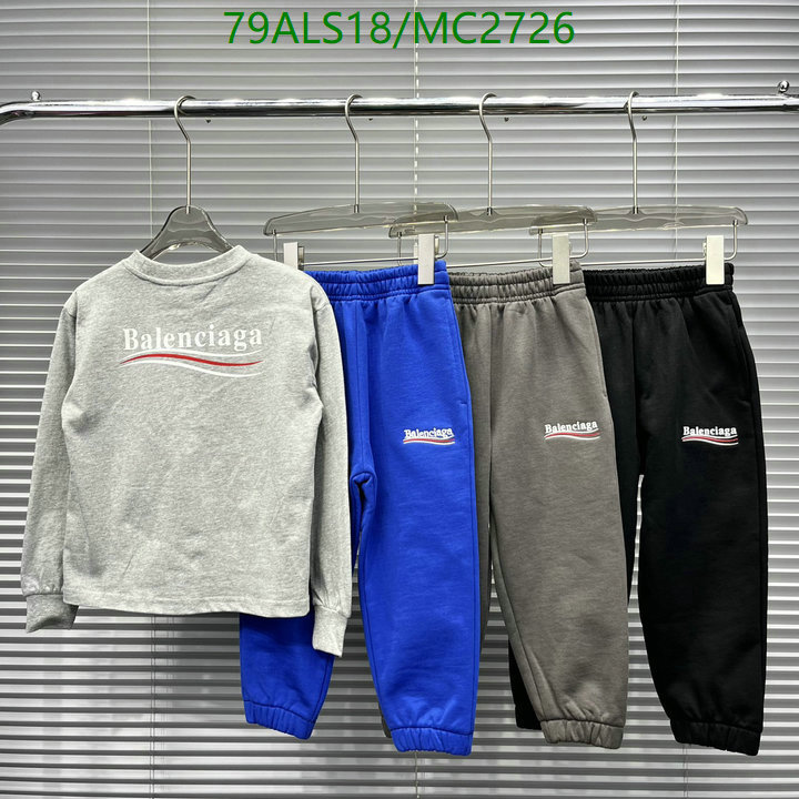 Kids Clothing-Balenciaga Code: MC2726 $: 79USD