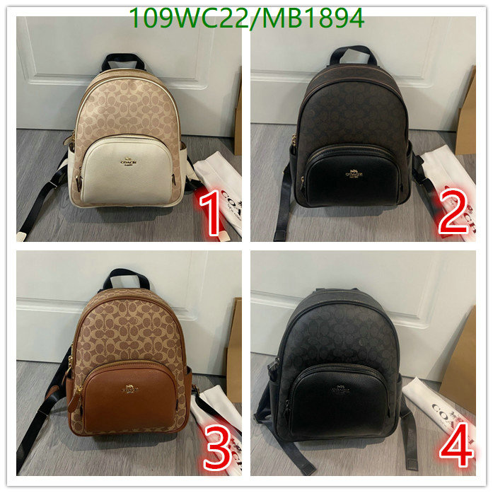 Coach Bag-(4A)-Backpack- Code: MB1894 $: 109USD