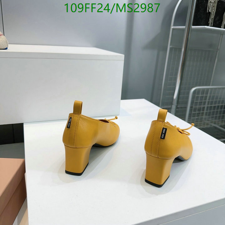 Women Shoes-Miu Miu Code: MS2987 $: 109USD