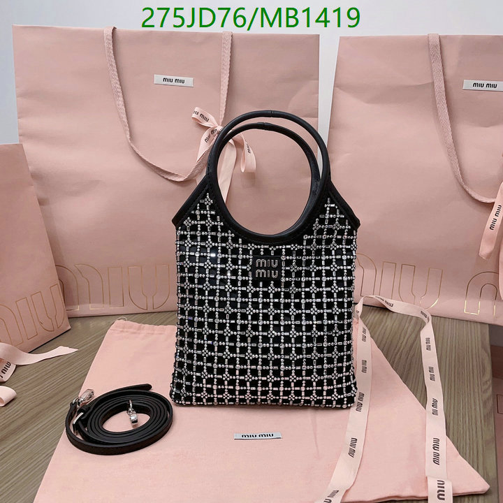 Miu Miu Bag-(Mirror)-Crossbody- Code: MB1419 $: 275USD
