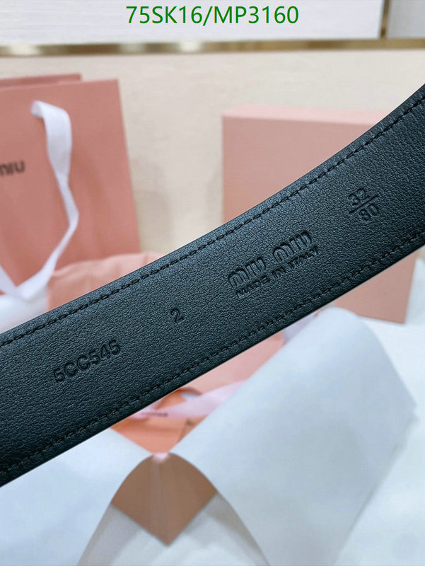 Belts-MIU MIU Code: MP3160 $: 75USD