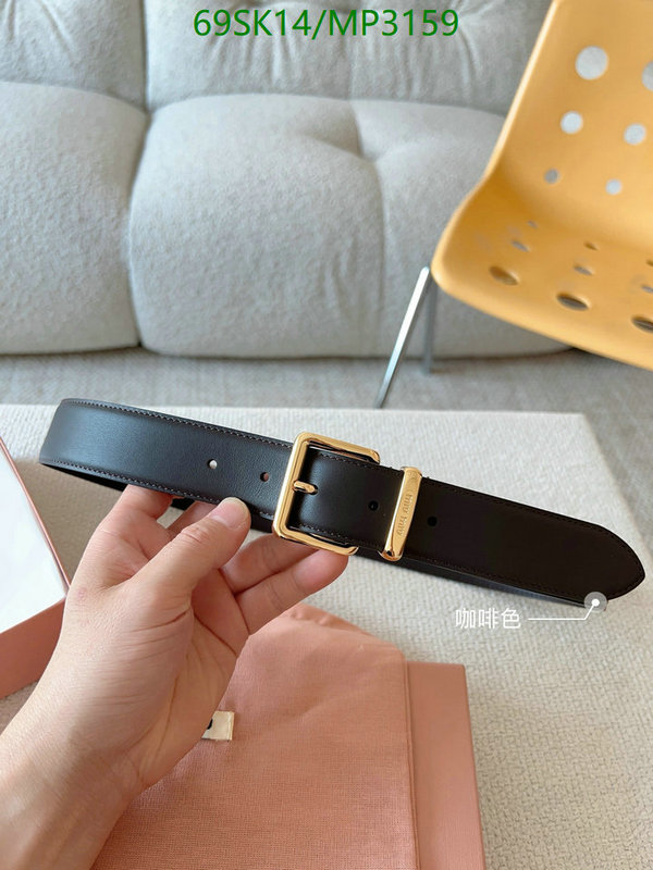 Belts-MIU MIU Code: MP3159 $: 69USD