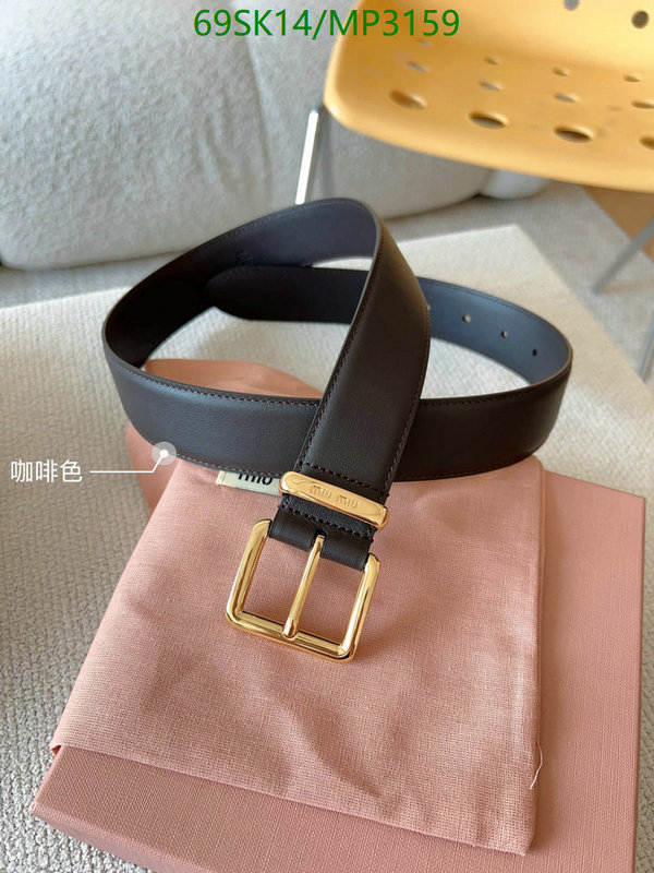 Belts-MIU MIU Code: MP3159 $: 69USD