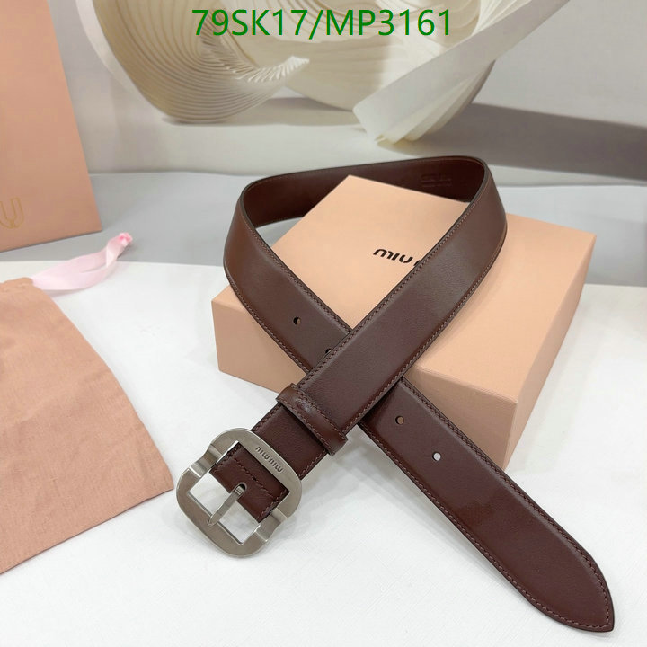 Belts-MIU MIU Code: MP3161 $: 79USD