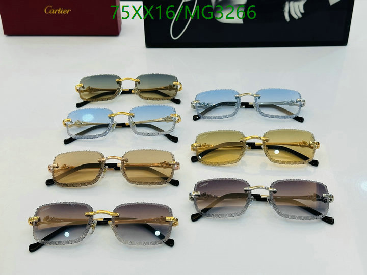 Glasses-Cartier Code: MG3266 $: 75USD