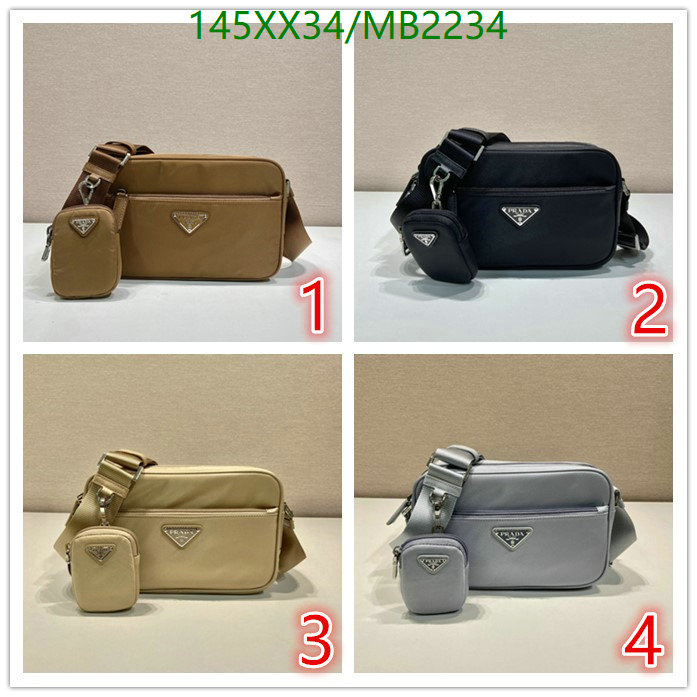 Prada Bag-(Mirror)-Crossbody- Code: MB2234 $: 145USD