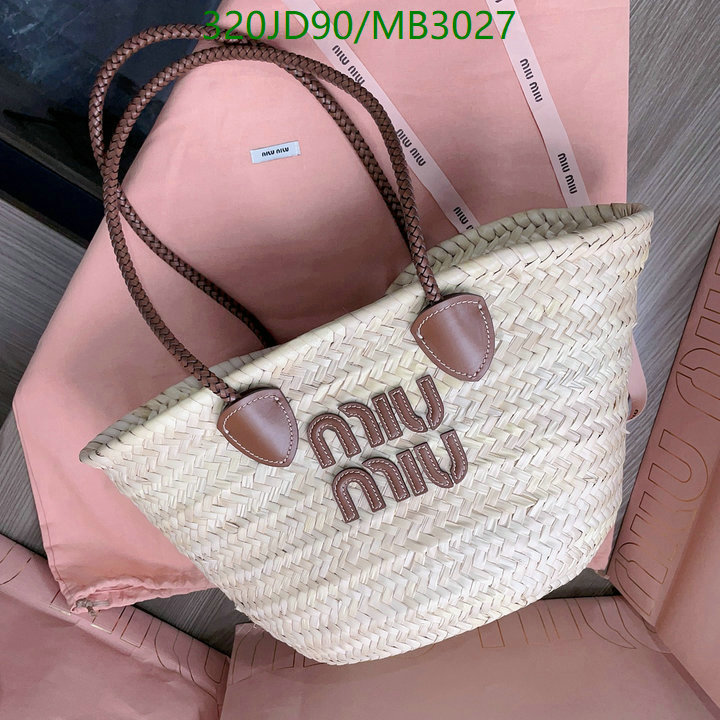 Miu Miu Bag-(Mirror)-Handbag- Code: MB3027 $: 320USD