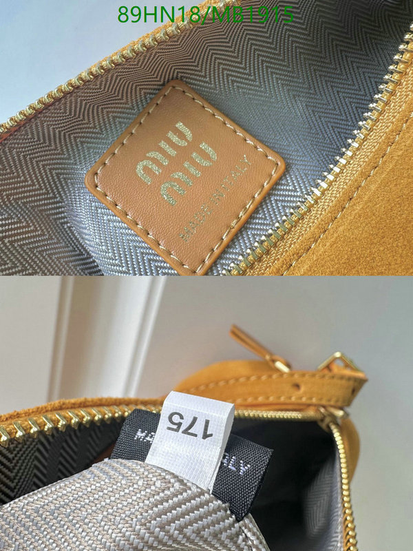Miu Miu Bag-(4A)-Handbag- Code: MB1915 $: 89USD