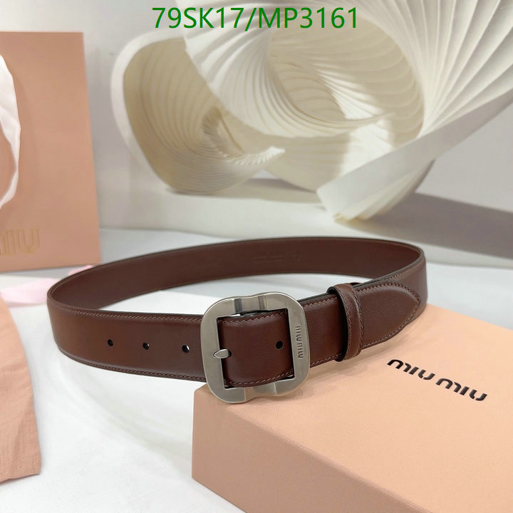 Belts-MIU MIU Code: MP3161 $: 79USD