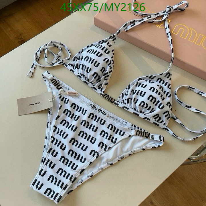 Swimsuit-MIUMIU Code: MY2126 $: 45USD