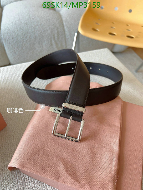 Belts-MIU MIU Code: MP3159 $: 69USD