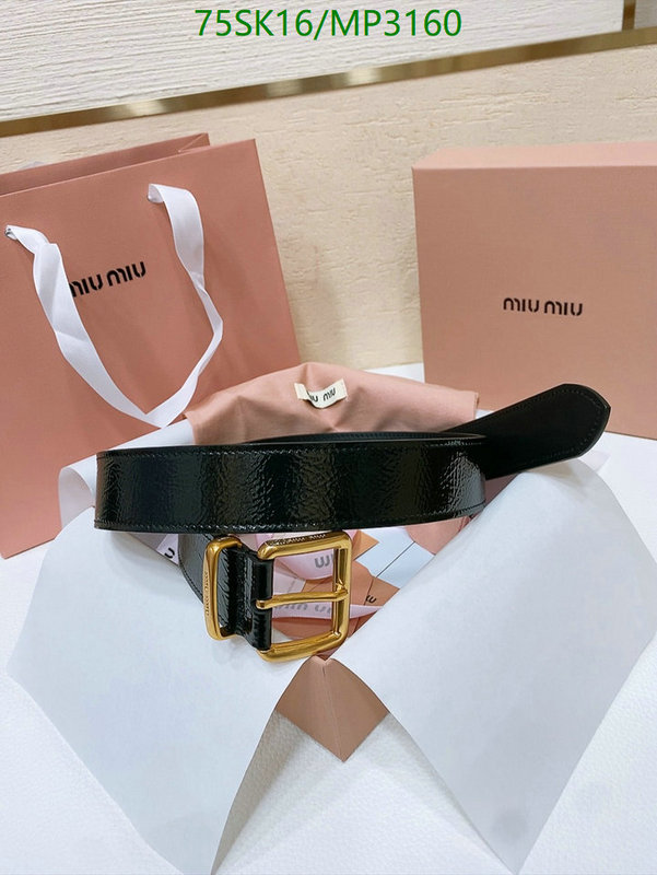 Belts-MIU MIU Code: MP3160 $: 75USD
